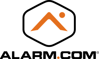 Alarm.com logo, Trigger's smart security and app platform